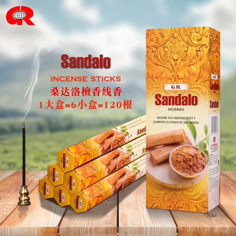 20pcs/set Home Fragrance Stick Incense Indian Royal Lavender Sandalwood gardenia Burning Artificial Scent for Healthy Yoga Room