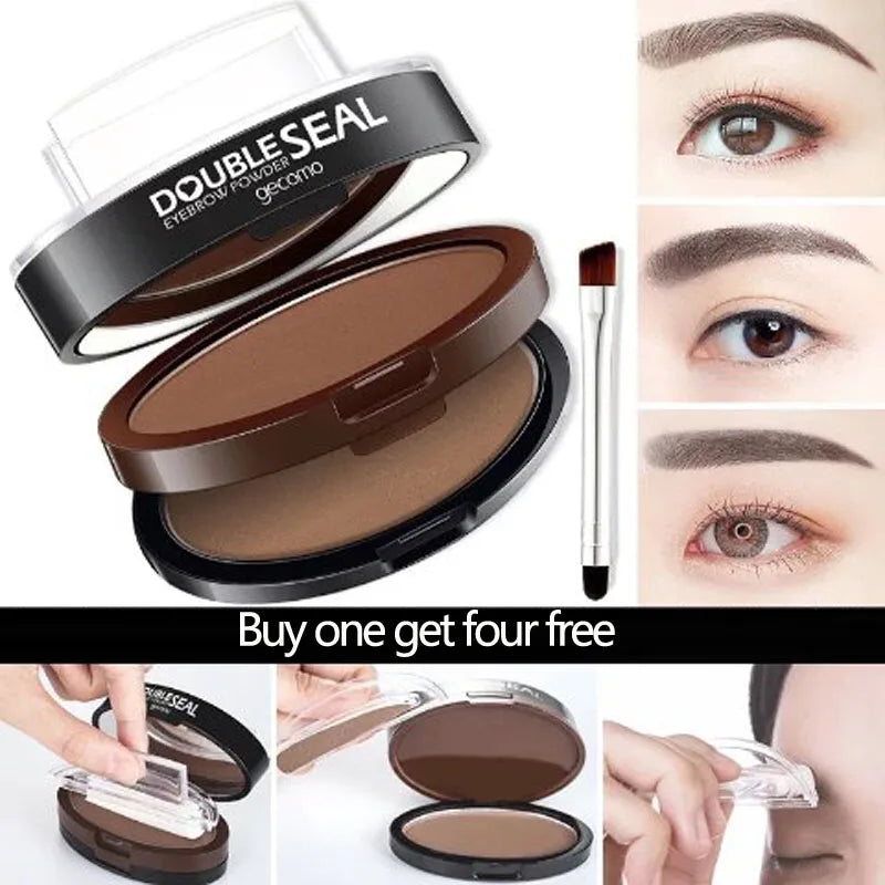 Eyebrow Shadow Set Eyebrow Powder Seal Waterproof Eyebrow Stamp Natural Shape Brow Stamp Powder Quick Makeup Kit beauty health