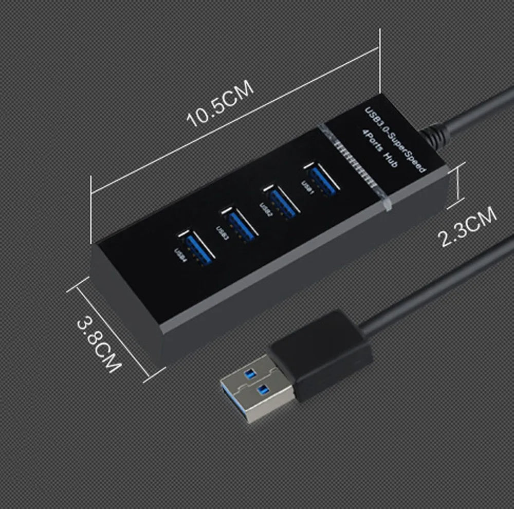 4 port USB HUB high speed 5Gbps usb 3.0 hub Multi usb port Splitter 3 hub for Laptop PC Computer Accessories hub usb 3.0