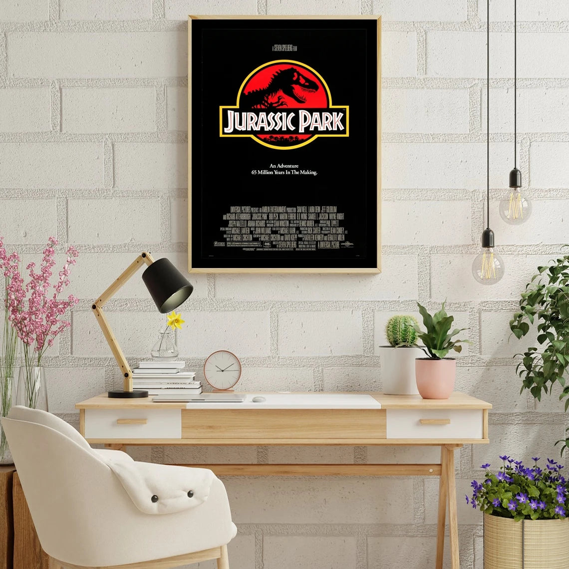 Jurassic Park Classic Movie Poster Canvas Print Home Decoration Wall Painting ( No Frame )