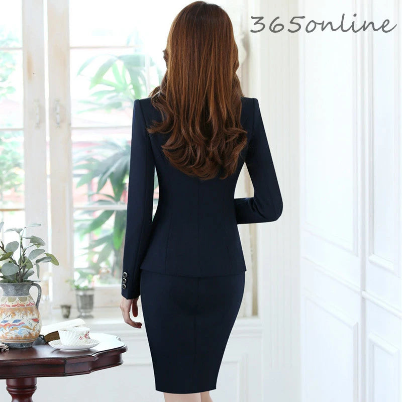 Business Suits Formal Women Office Professional Blazers Pantsuits Trousers Set Fashion Career Interview Work Wear Suits 5XL Size