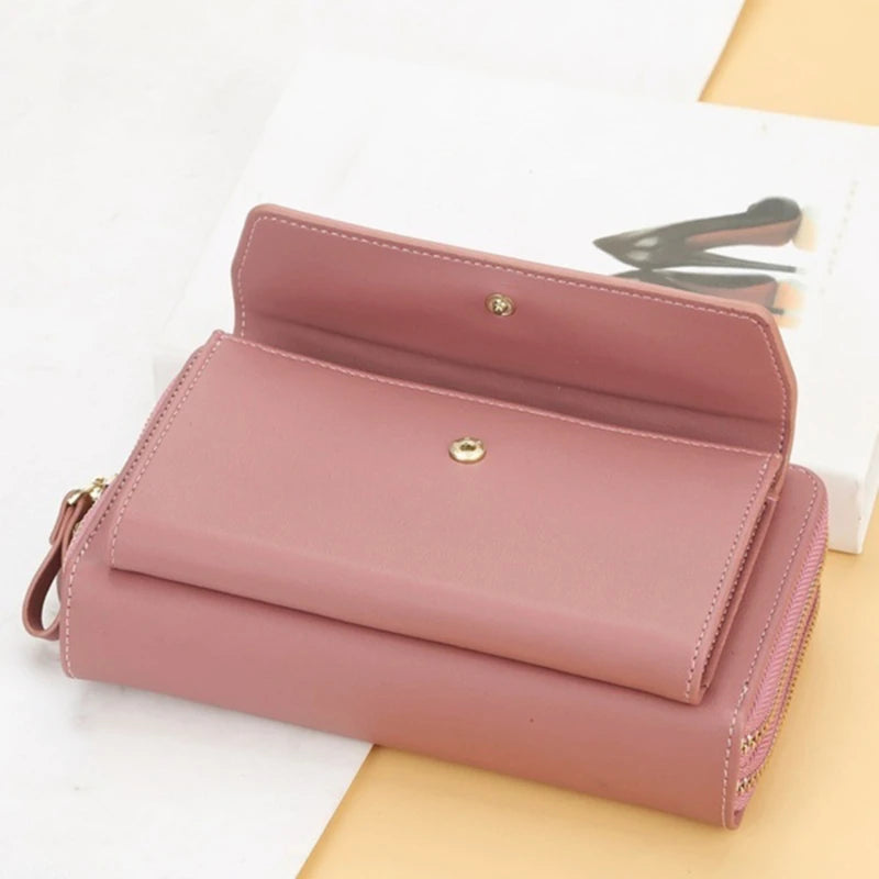 Brand Designer Wallets Women Many Departments Clutch Wallet Female Long Large Card Purse Ladies Handbag