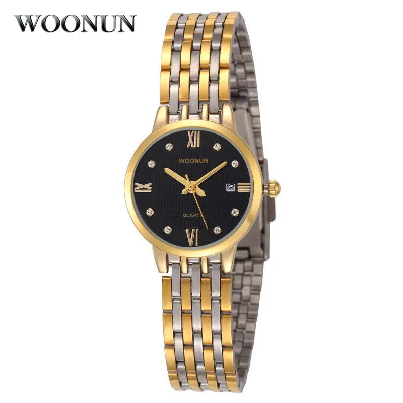 Fashion Ladies Watches Luxury Gold Crystal Watches Women Stainless Steel Quartz Wristwatches Womens Watches horloges vrouwen