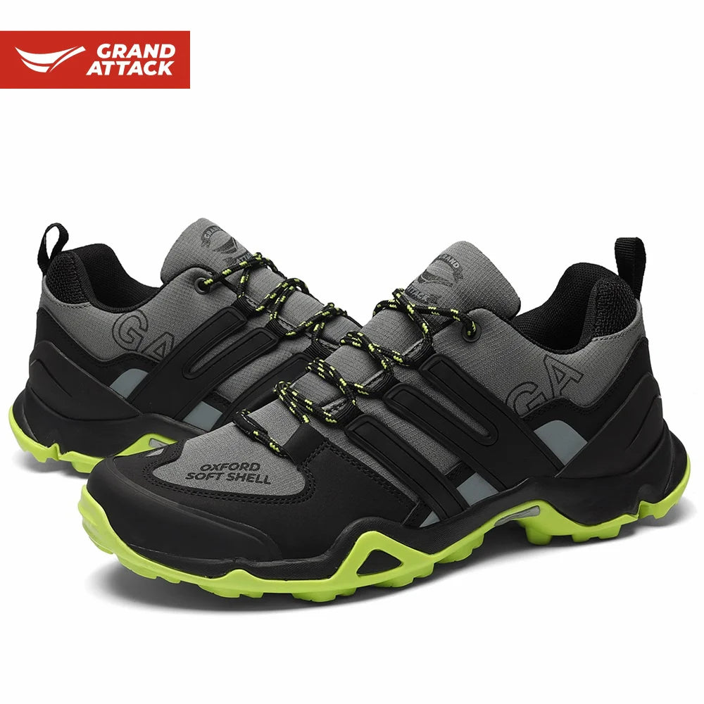 Grand Attack GA Men's Outdoor Shoes Man Waterproof Sport Hiking Walking Sneakers Male Non Slip Camping Trekking shoe Sneaker