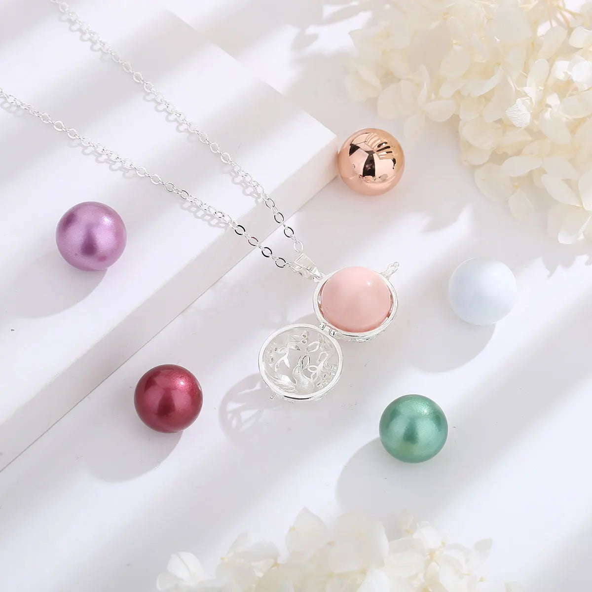 Eudora new 18mm Bird Crystal Cage Pregnancy Chime Bola Ball Pendant Necklace Baby Pregnancy Ladies Jewelry K477N18