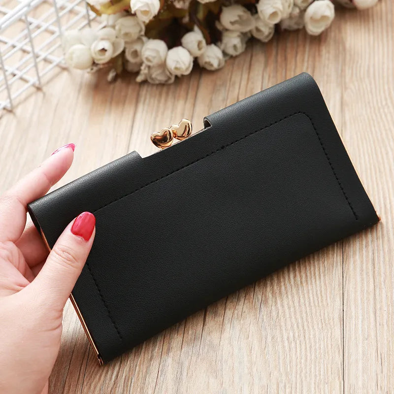 Crown Style Women Wallets Hasp Lady Moneybags Zipper Coin Purse Woman Envelope Wallet Money Cards ID Holder Bags Purses Pocket