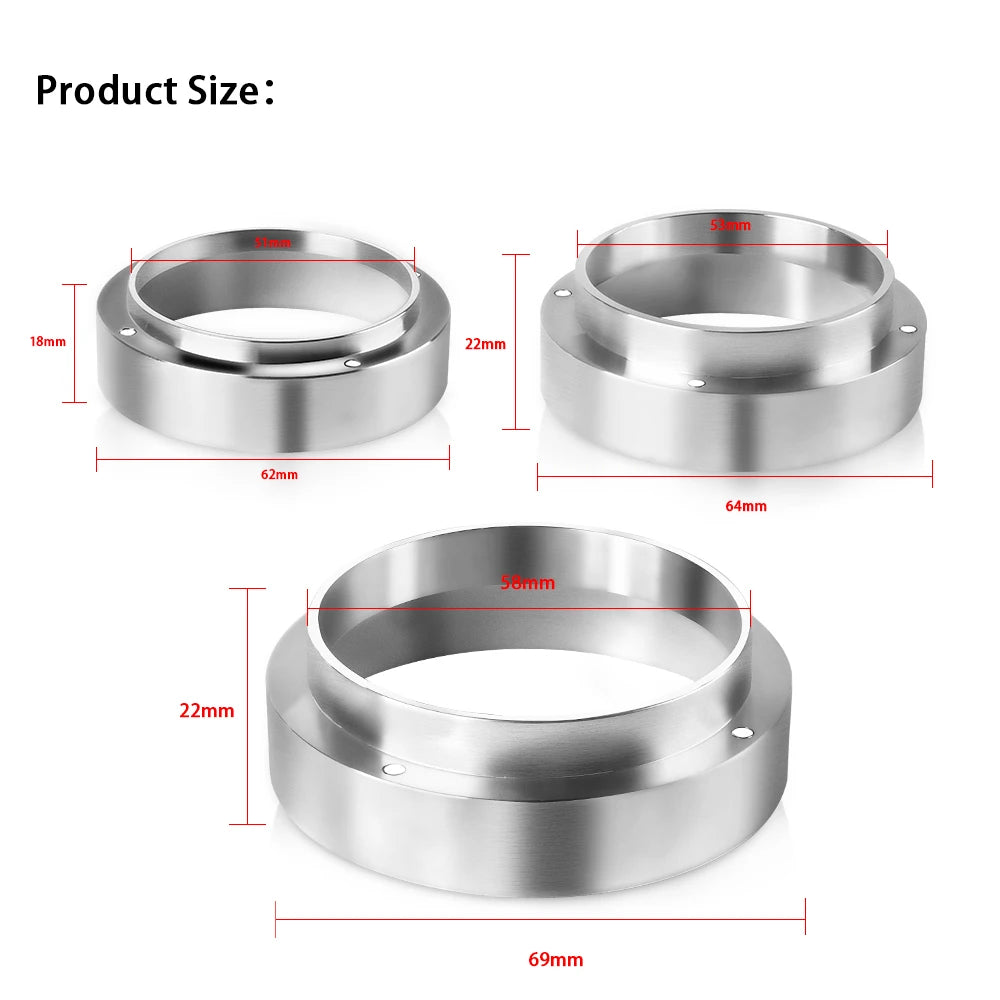 51/53/58 mm Aluminum Dosing Ring for Delonghi With Magnetic Brewing Bowls Coffee Machine Accessories Espresso Barista Tool