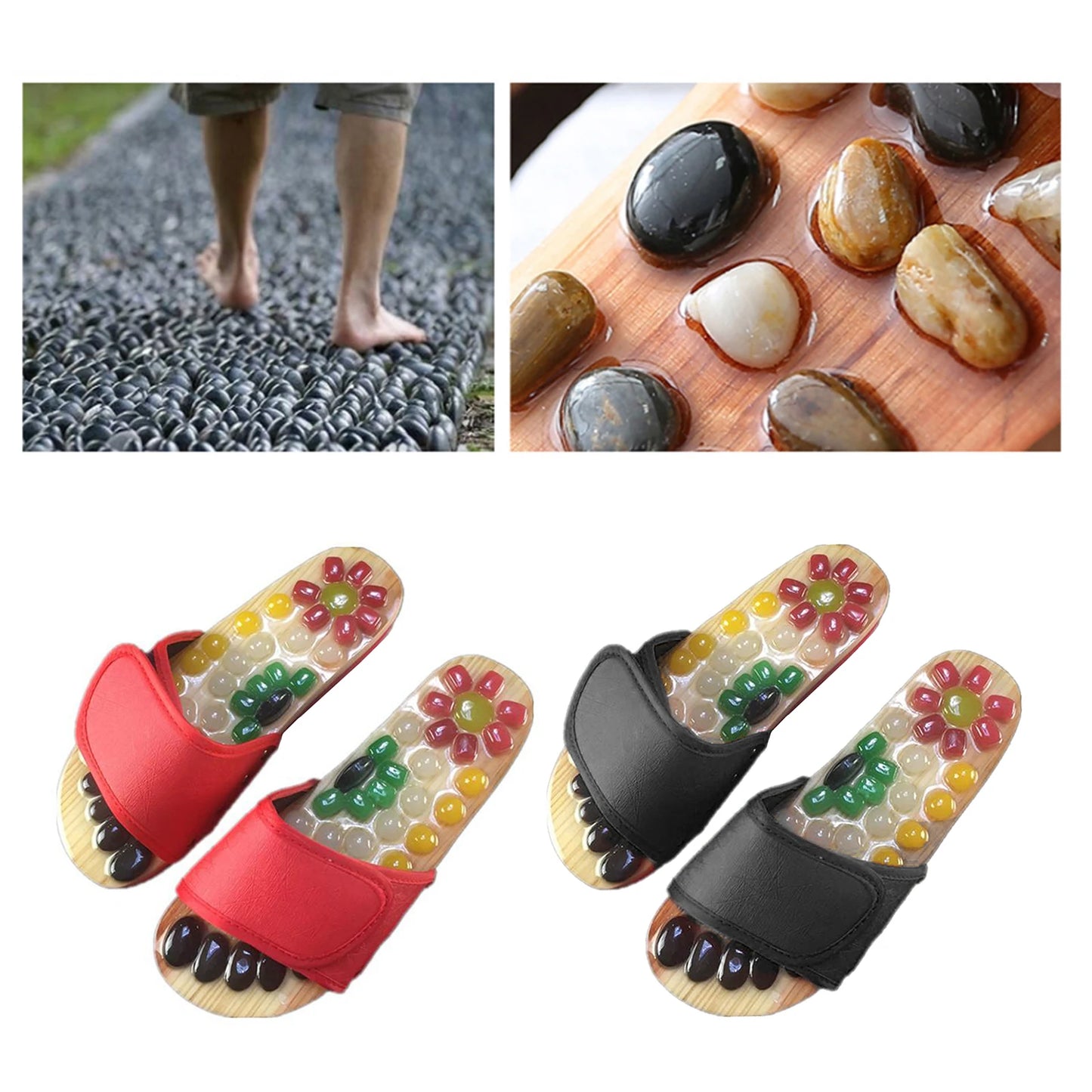 Reflexology Sandals Foot Massager Slipper Acupressure Foot Acupuncture Shoes Relaxation Tools Gifts for Men Women Elderly