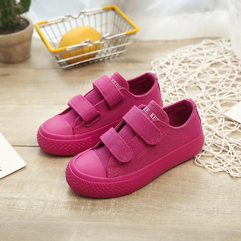 2023 New Autumn Kids Canvas Shoes Breathable Boys Girls Fashion Sneakers Children Candy Color Sport Shoes Chaussure Enfant