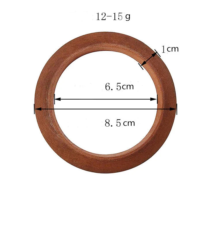 Fashion Pop Brown Bracelets Jewelry Accessories For Women Lady Party Ethnic African Round Circle Wooden Bangles