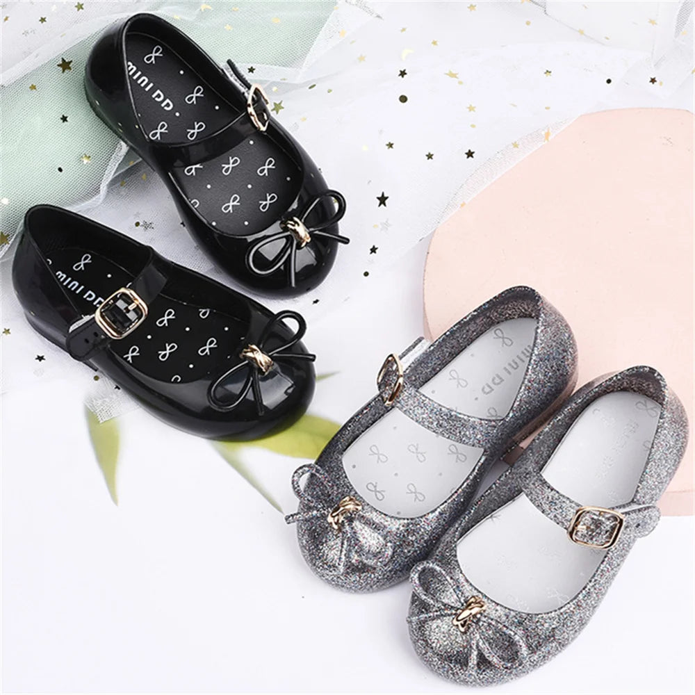 2022 New Spring Fashion Girls Princess Children's Shoes Casual Kids Bow Anti-slip Jelly Beach Sandals детская обувь DD027