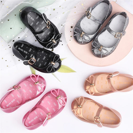 2022 New Spring Fashion Girls Princess Children's Shoes Casual Kids Bow Anti-slip Jelly Beach Sandals детская обувь DD027