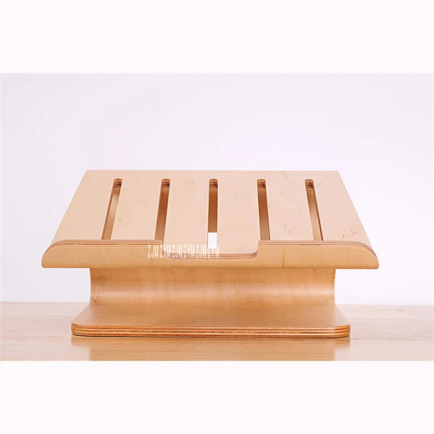 008 wooden laptop cooling stand high quality wooden stand for Apple Macbook for HP and other laptop article design stand