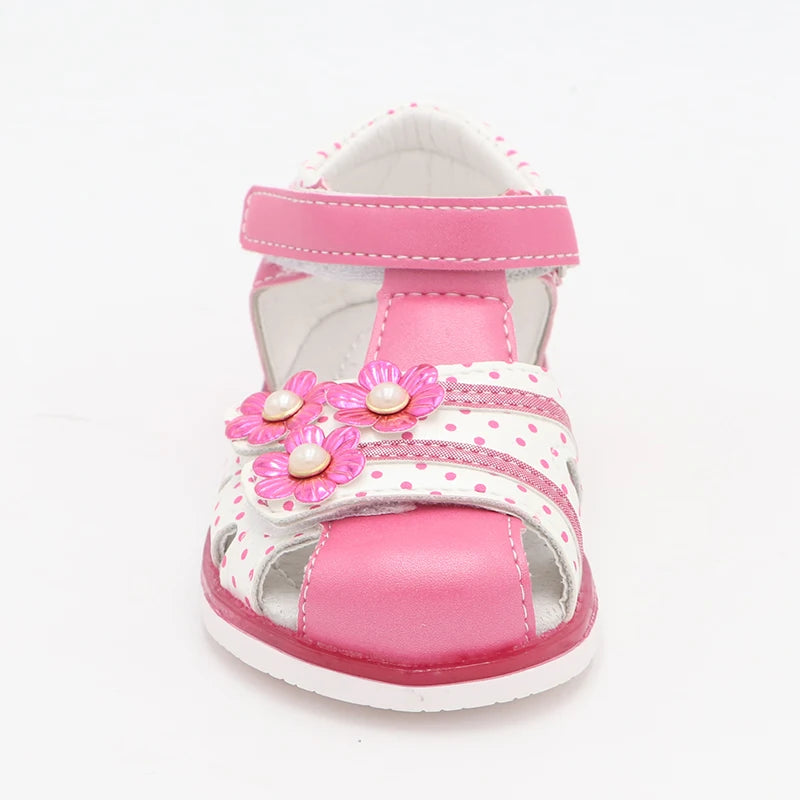 Cute Eagle Summer Girls Sandals  Pu Leather Toddler Kids Shoes Closed Toe Baby Girl Shoes Orthopedic Sandals Size 21-26 New 2020