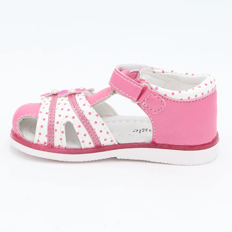 Cute Eagle Summer Girls Sandals  Pu Leather Toddler Kids Shoes Closed Toe Baby Girl Shoes Orthopedic Sandals Size 21-26 New 2020