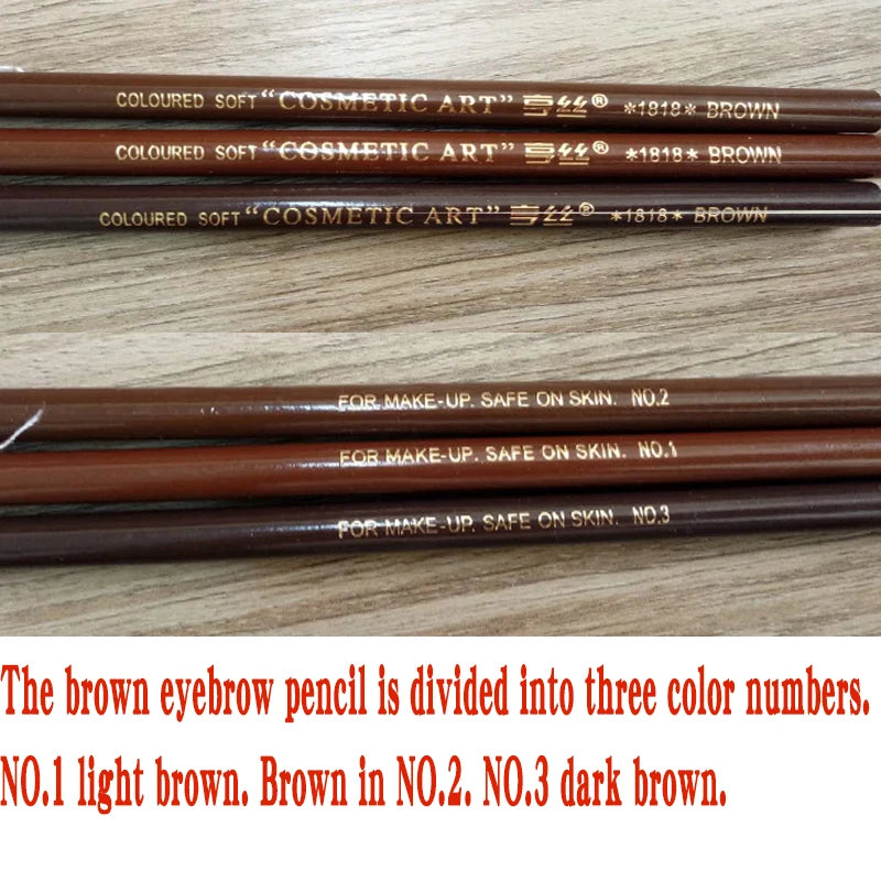 10pcs Eyebrow Pencil Cosmetics for Makeup Tint Waterproof Cosmetic Cheap Pencil Black Brown Available Natural Beauty Wholesale