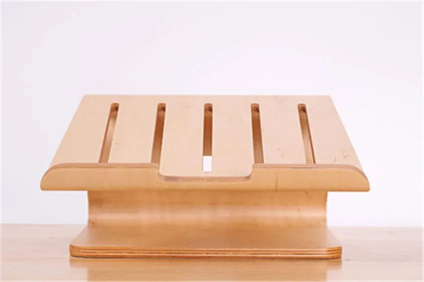 008 wooden laptop cooling stand high quality wooden stand for Apple Macbook for HP and other laptop article design stand