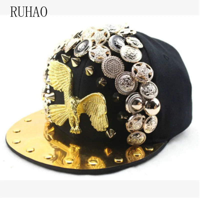 Punk Hip Hop Caps Devil Monster Dental Acrylic Bone Snapback Hats Rivet Baseball Cap Ockstar For Men And Women Bone Aba Reta