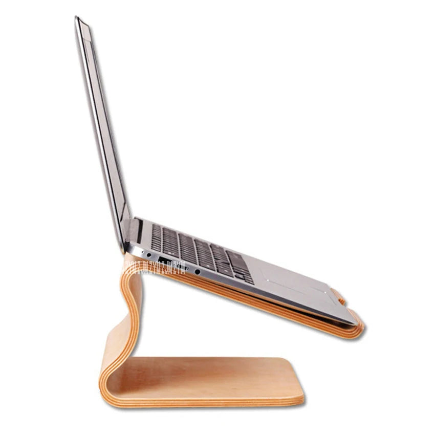 008 wooden laptop cooling stand high quality wooden stand for Apple Macbook for HP and other laptop article design stand
