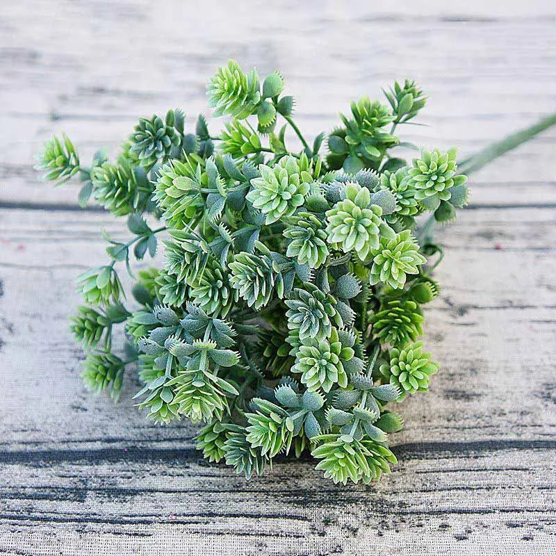 Plastic Succulent plants artificial fall leaves flores DIY suculentas artificiais wedding decoration plant fake flowers wreath