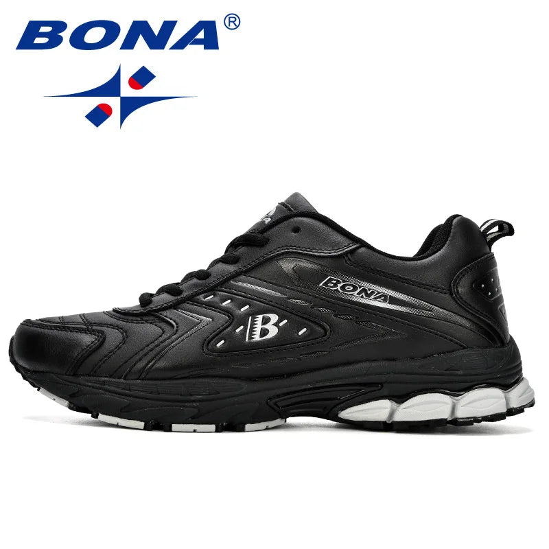 BONA Men Casual Shoes Brand Men Shoes Men Sneakers Flats Comfortable Breathable Microfiber Outdoor Leisure Footwear Trendy Style