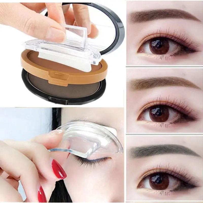 Eyebrow Shadow Set Eyebrow Powder Seal Waterproof Eyebrow Stamp Natural Shape Brow Stamp Powder Quick Makeup Kit beauty health