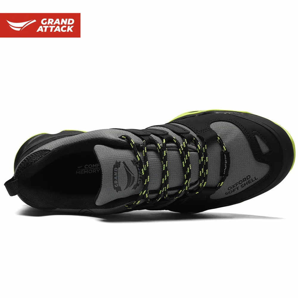 Grand Attack GA Men's Outdoor Shoes Man Waterproof Sport Hiking Walking Sneakers Male Non Slip Camping Trekking shoe Sneaker