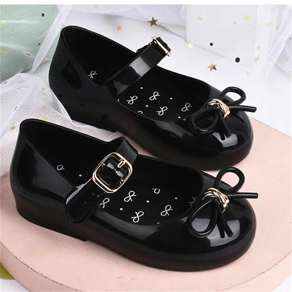 2022 New Spring Fashion Girls Princess Children's Shoes Casual Kids Bow Anti-slip Jelly Beach Sandals детская обувь DD027