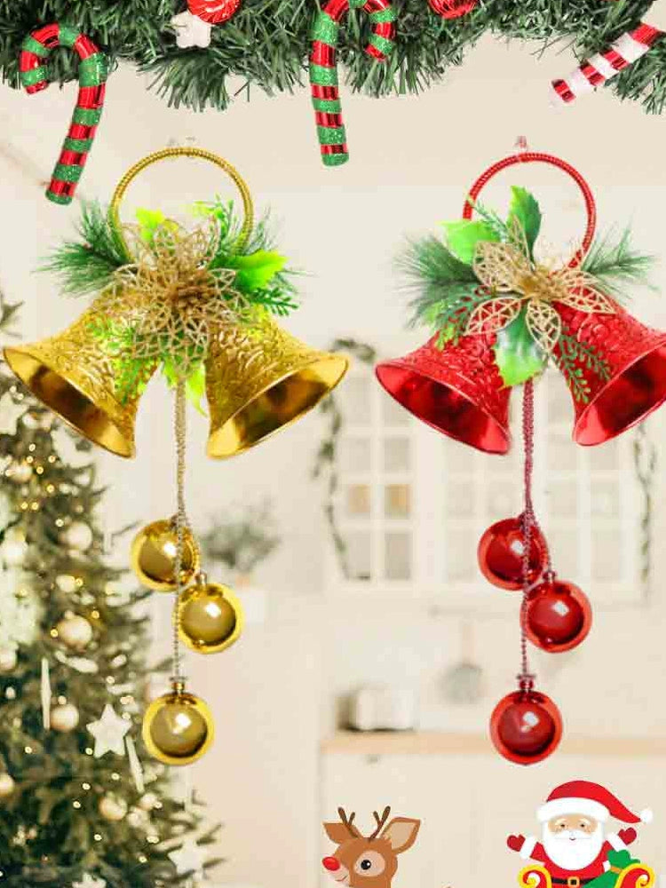 Christmas Decoration Large and Small Bell Garland Props