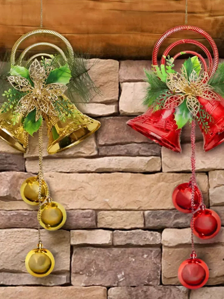 Christmas Decoration Large and Small Bell Garland Props