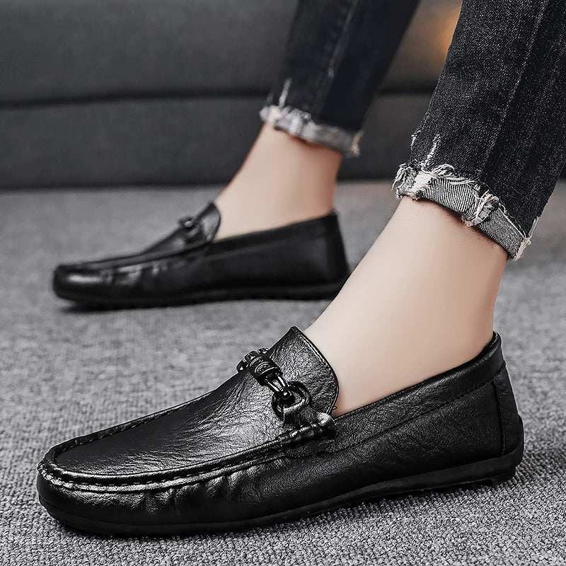 Slip-on Business Formal Wear British Casual Men's Driving Shoes