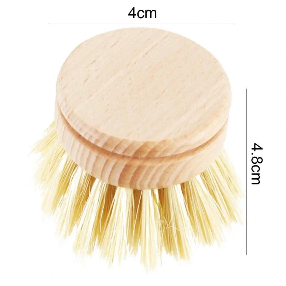 Dishwashing Brush Long Wooden Handle Beech Cleaning Brush Household Cleaning Brush Houseware For Dorm Kitchen Cleaning Tool