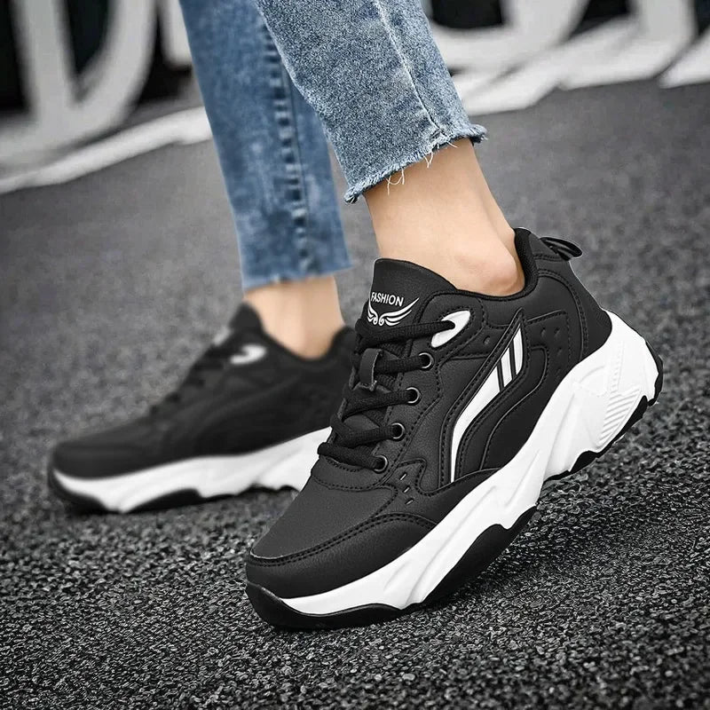 Skechers Women Sneakers Shuse Shoes Platform Replicas Designer Shoe Tourism Women Flats Shock Absorption Tennis Big Size Blacos