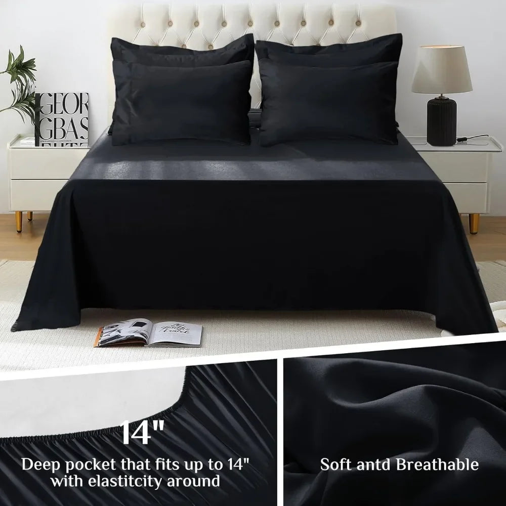 duvet cover,7 Pieces,Premium 500 Tc Cotton Comforter, Sheets, Shams & Pillowcases,bedding set