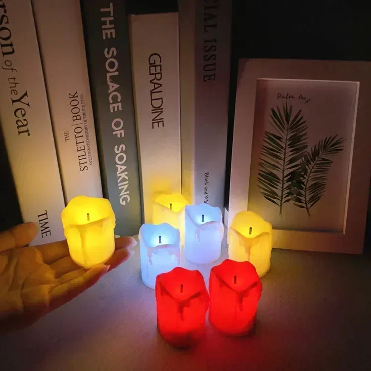 12Pcs Flameless LED Candle Light Bright Battery Operated Tea Light with Realistic Flames Christmas Holiday Wedding Home Decor