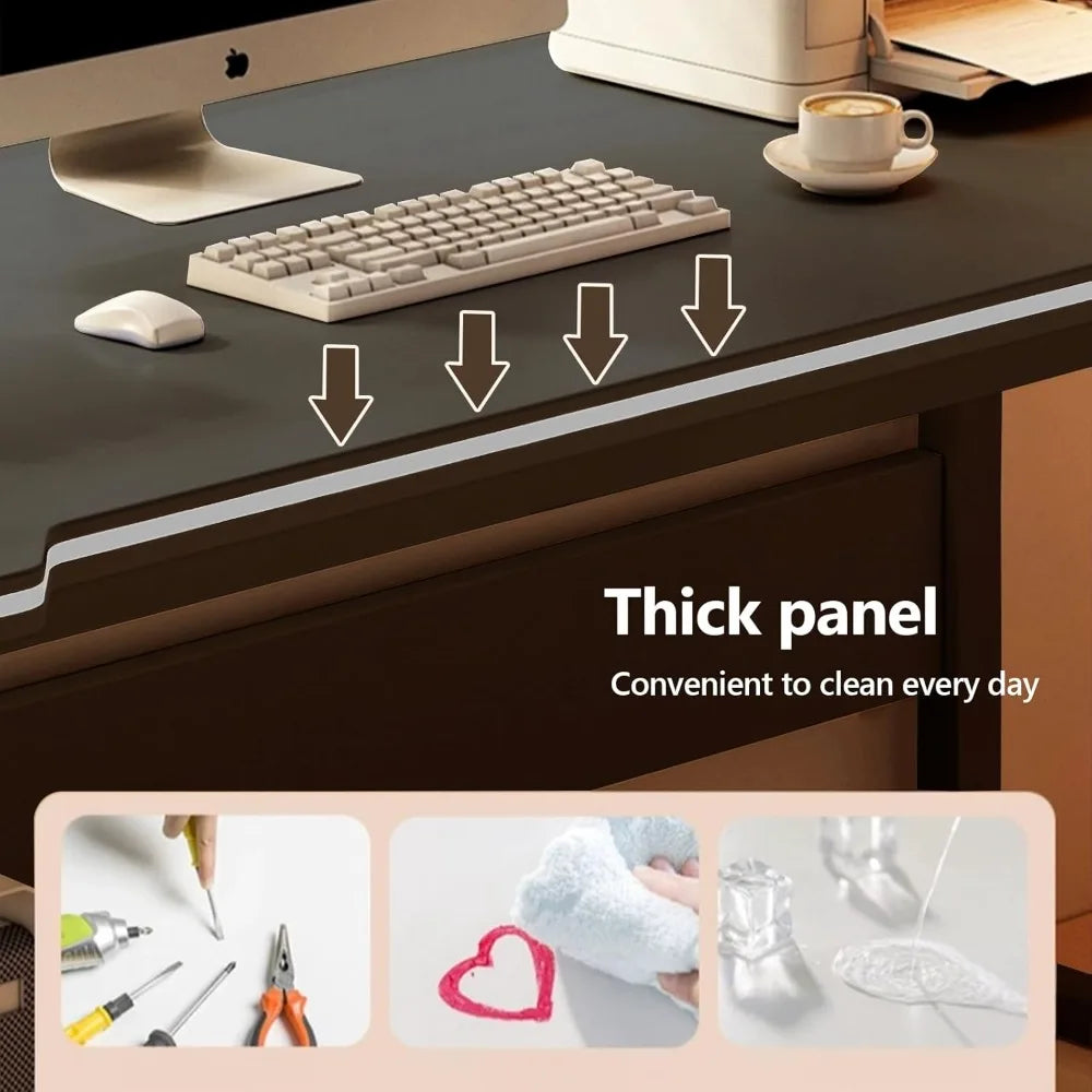 Gaming Desk Computer Writing Table Student Art Modren Simple Style PC Wood Suitable for Home.