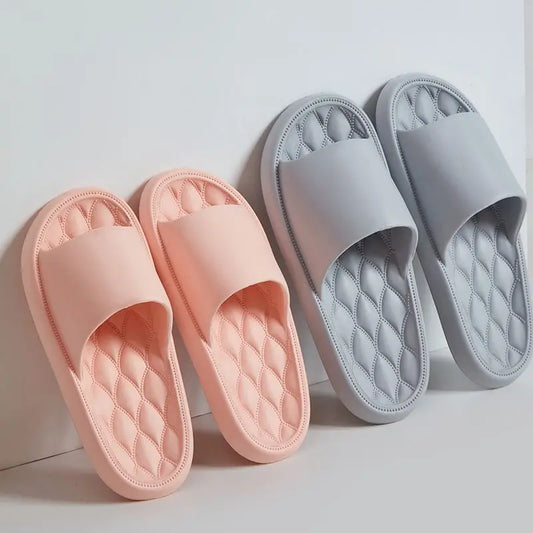 2023 New Slippers Women Indoor Floor Flat Shoes Summer Non-slip Flip Flops Bath Home Slippers Slides Soft Zapatillas de hombre