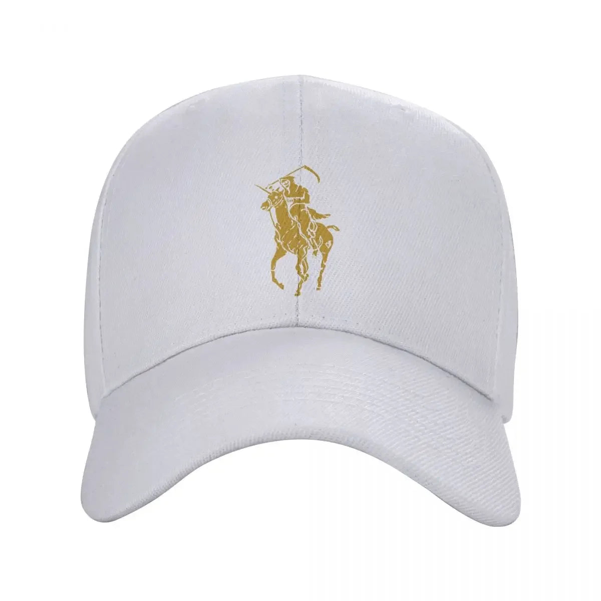 New Polo Gold Haunt Reaper Design Cap Baseball Cap for Men Hats Adjustable Sports Hat Fashion Casual Women Cap Truck Driver Hat