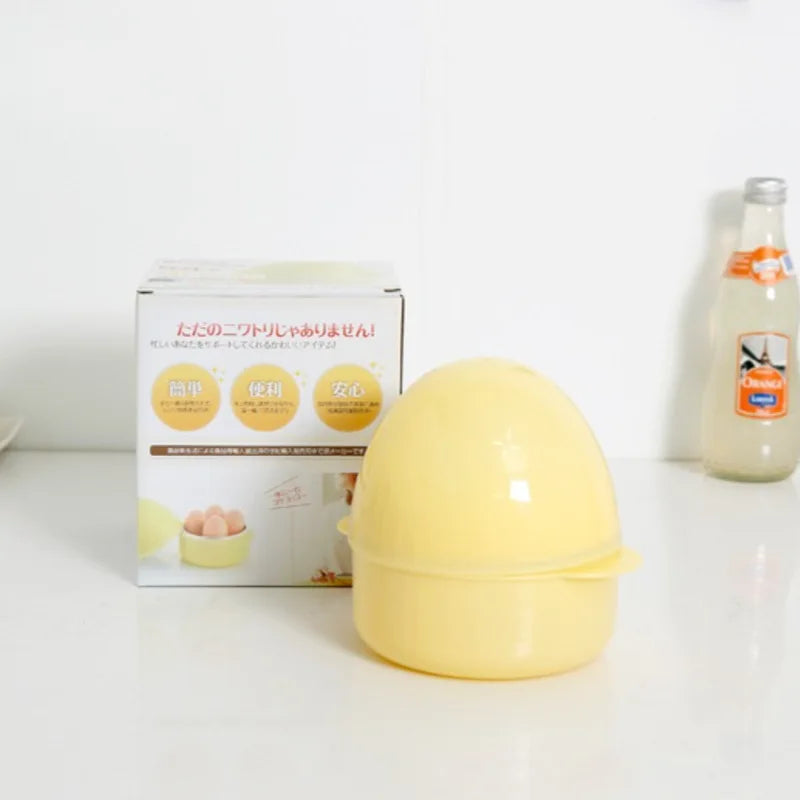 Kitchen Eggs Steamer Chicken Shaped Microwave 4 Egg Boiler Cooker Portable Kitchen Cooking Appliances Steamer Home Egg Poachers