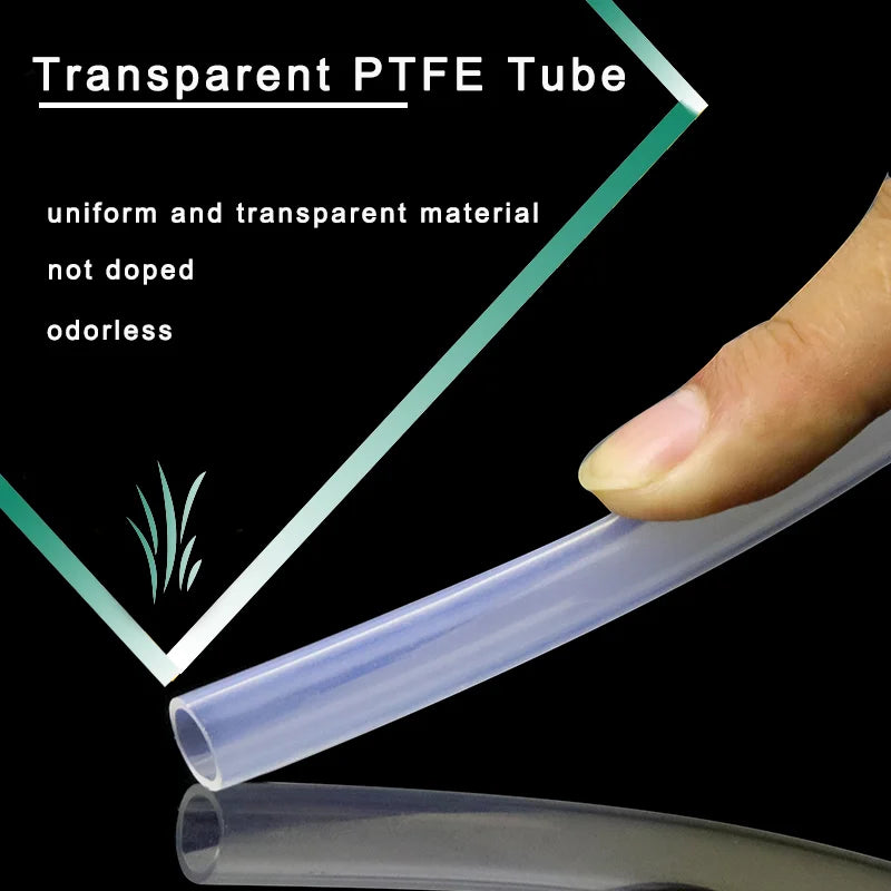 IdeaFormer 3D Printer 2*4mm Clear PFA PTFE Tube PiPe J-head Hotend RepRap Rostock Bowden Extruder for E3d V5/V6 1.75MM Filament