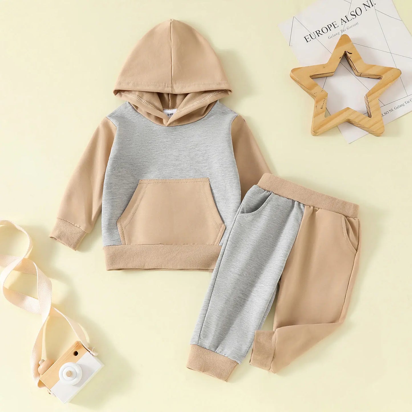 Baby Boys Casual Clothes Infant Toddler Outfits Hoodie Sweatshirt Tops with Pants Set Baby Girls' Fall Autumn Sports Clothing