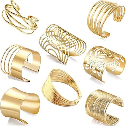 Round Shape Metal Bracelet European And American Style Personalized Fashion Bracelet Ladies Girls Travel Wedding Accessories