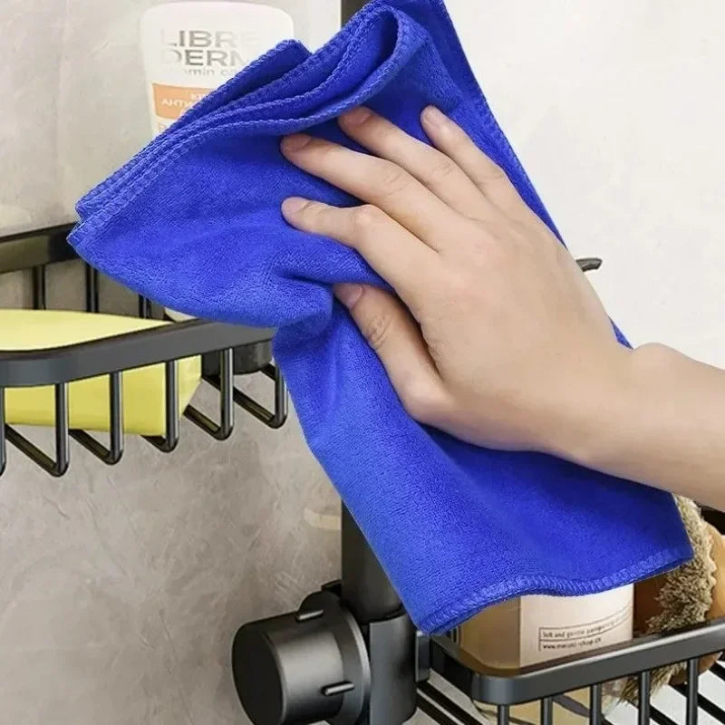 1/20PCS Microfiber Cleaning Towels Car Glass Wash Drying Cloths Reusable Soft Blue Scouring Pads Home Kitchen Oil Removal Rags