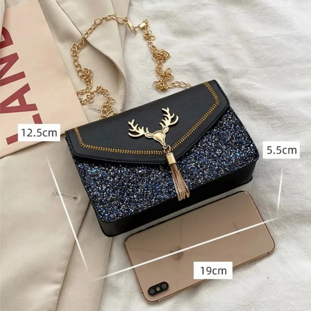 Trendy Bag Small Square Messenger Bag Women Shoulder Bags Ladies Female Handbag Phone Purse Pu Leather Crossbody Messenger Bag