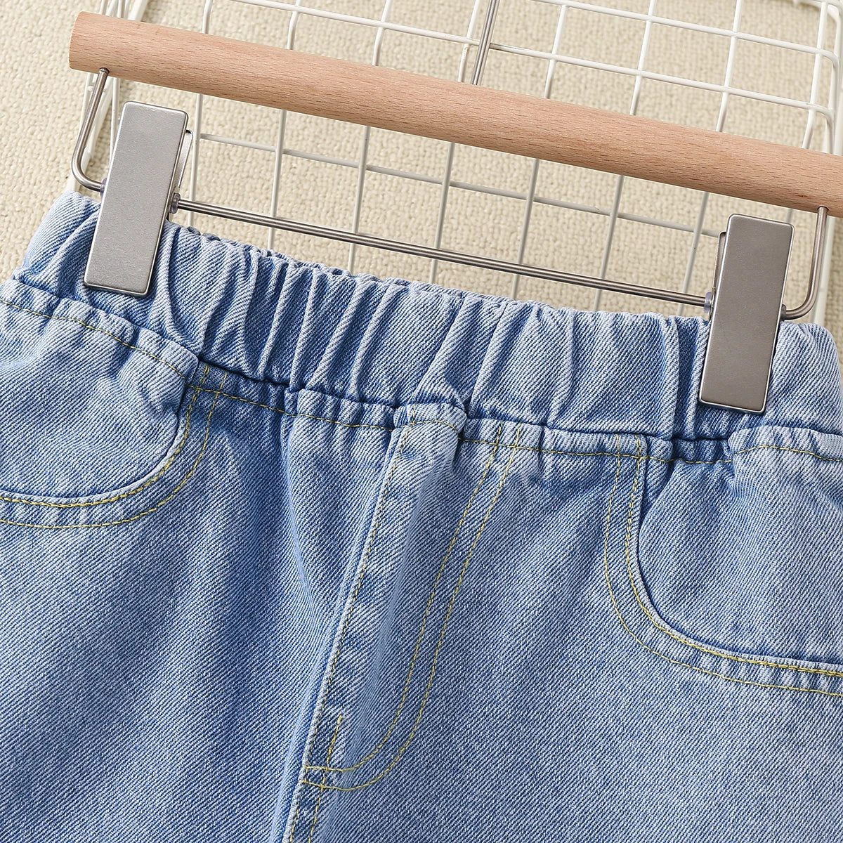 Cute Baby Kids Jeans for Girls Denim Pants Straight Spring Autumn Clothing Teenagers Children's Long Trousers 6 8 10 12 13 Years