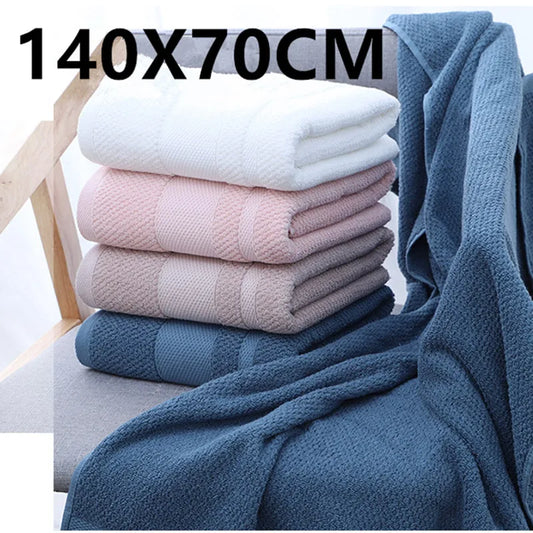 Thickened cotton bath towel, adult soft absorbent towel, bathroom, large sand spa towel, hotel, beauty salon, home motion use