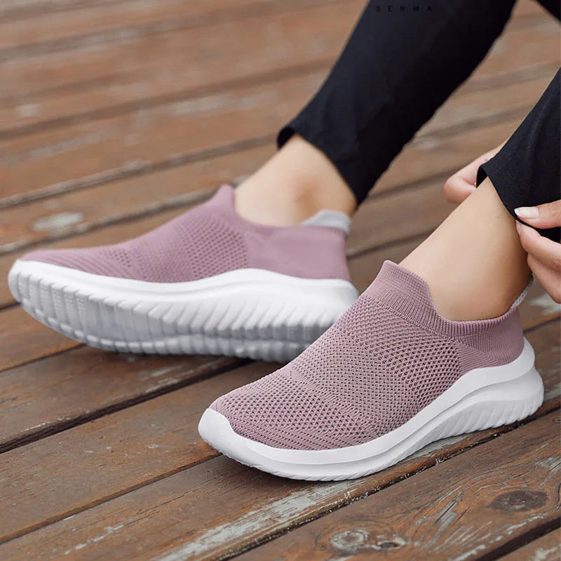 Xiaomi Youpin  Light Sneakers Women Men Cushioning Non Slip Hard Wearing Walking Jogging Elastic Retro Casual Running Shoes New