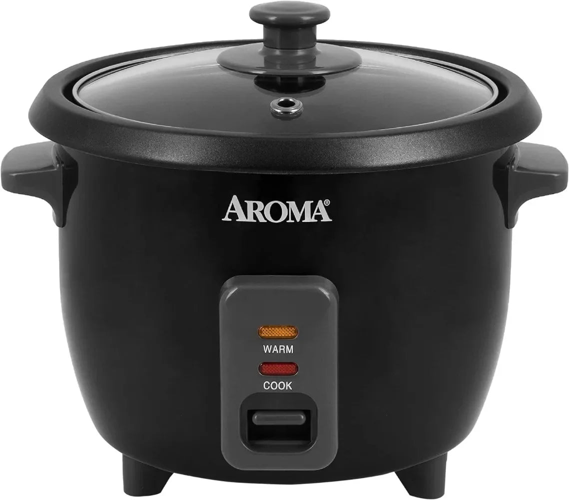 Housewares 6-Cup (Cooked) / 1.5Qt. Rice & Grain Cooker (ARC-363NGB),Black & Aroma 6-cup (cooked) 1.5 Qt. One Touch