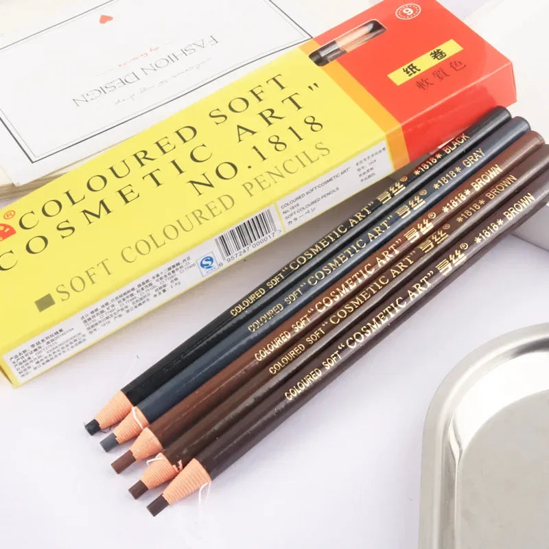 1/3/5pcs Pull Wire Eyebrow Pencil Makeup Eyebrow Enhancers Cosmetic Art Waterproof Tint Stereo Types Coloured Beauty Tools