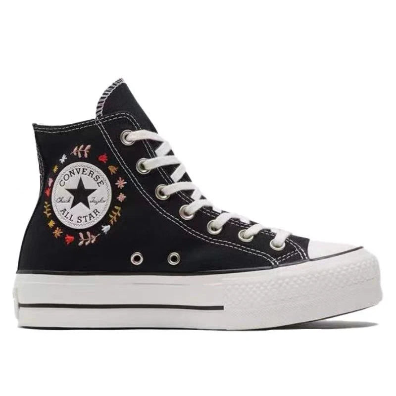 Converse Chuck Taylor All $tar Comfortable, Versatile, Anti slip, Wear resistant High cut Canvas Shoes for Women, Casual Shoes